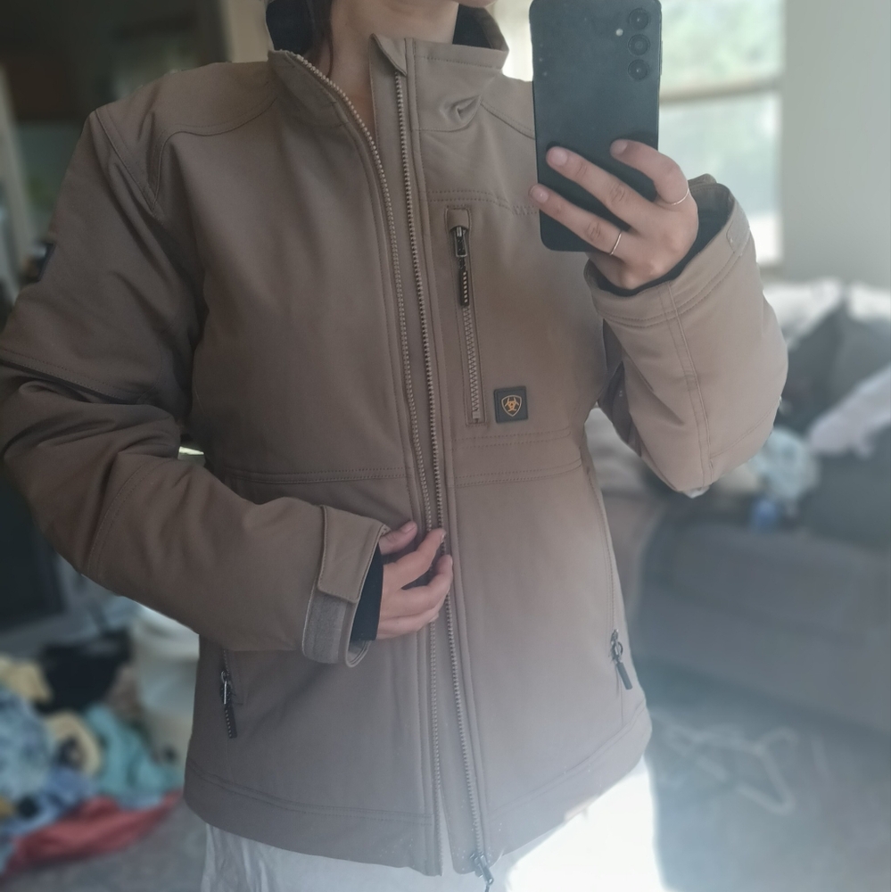 Tan Hooded Jacket